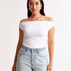 Abercrombie Off-Shoulder White Top